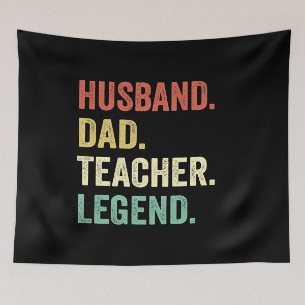 Item preview, Husband Dad Teacher Legend Funny Fathers day Teaching designed and sold by jingdomdesgine.