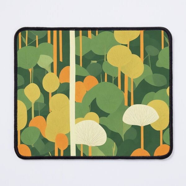 Item preview, Shinrin yoku, simple lines, green and orange designed and sold by CoolPixels.