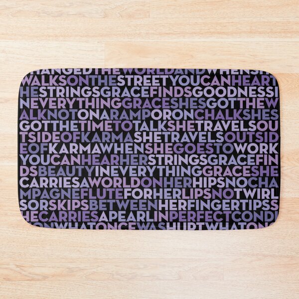 Item preview, Grace - U2 (lyrics) v.9 designed and sold by x1brett.