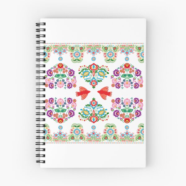 Item preview, Kalocsai folk art colorful flowers with birds designed and sold by Kormix.
