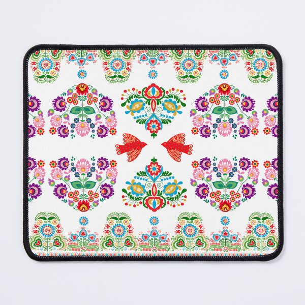 Item preview, Kalocsai folk art colorful flowers with birds designed and sold by Kormix.