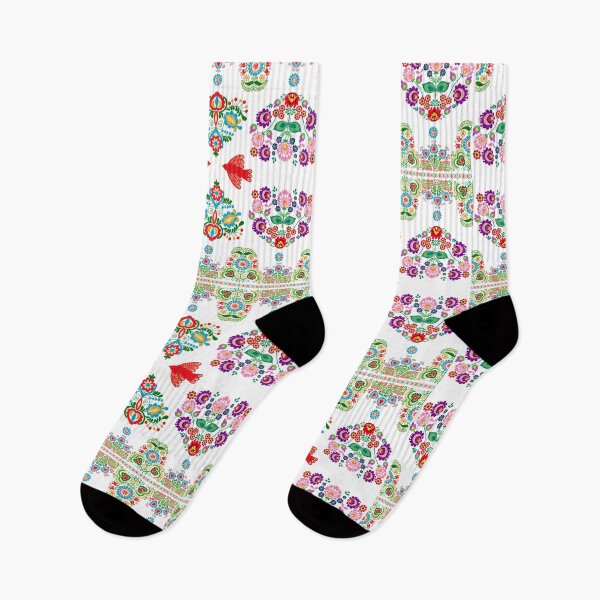 Item preview, Kalocsai folk art colorful flowers with birds designed and sold by Kormix.