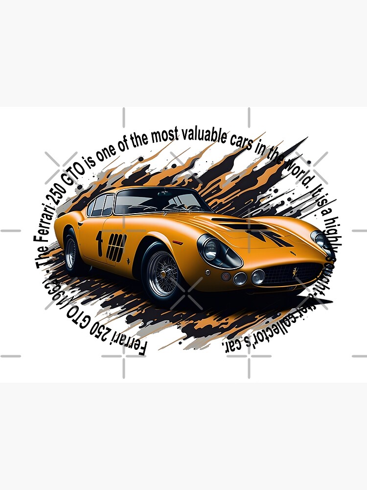 Supercars Poster ferrari 250 GTO Sport Car Retro Car Picture Print