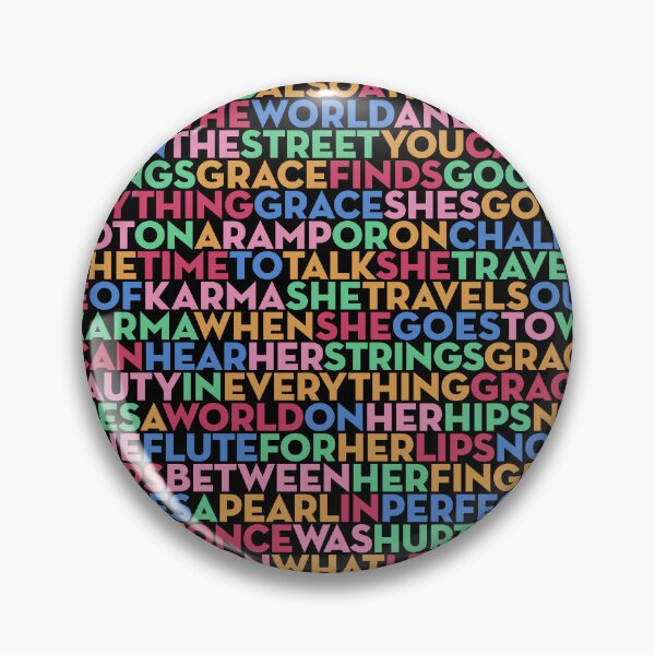 Item preview, Grace - U2 (lyrics) v.10 designed and sold by x1brett.