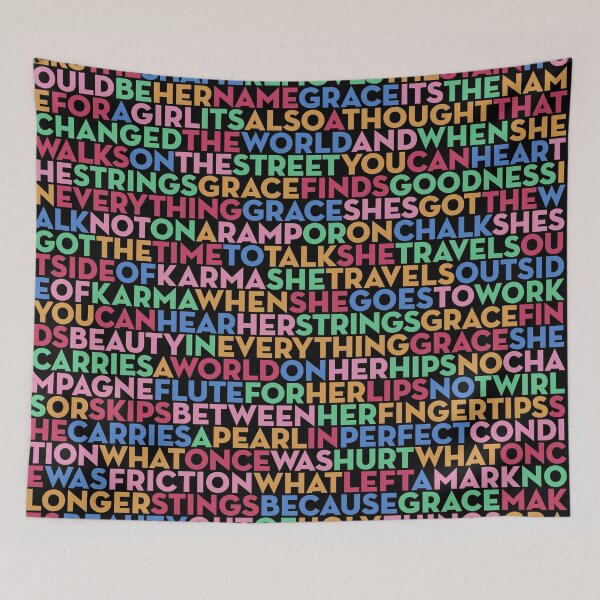 Item preview, Grace - U2 (lyrics) v.10 designed and sold by x1brett.