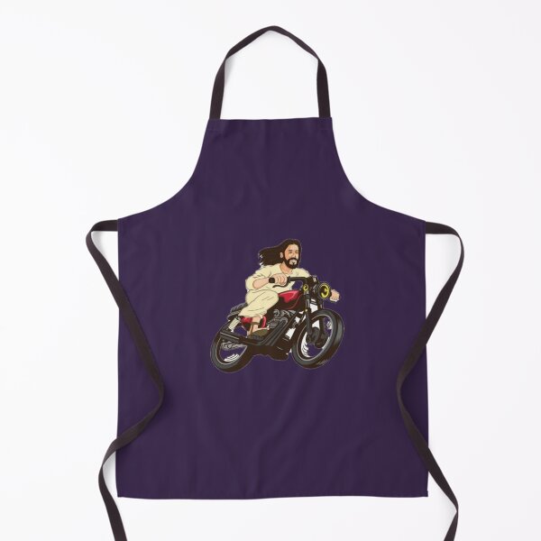 Item preview, jesus on the motorcycle sticker designed and sold by Lukameister.