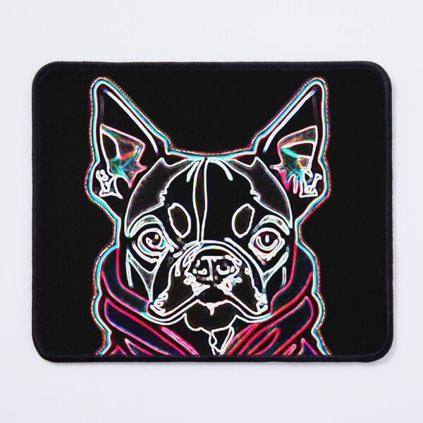 Item preview, Boston Terrier Neon Pop Art designed and sold by FunnehGacha.