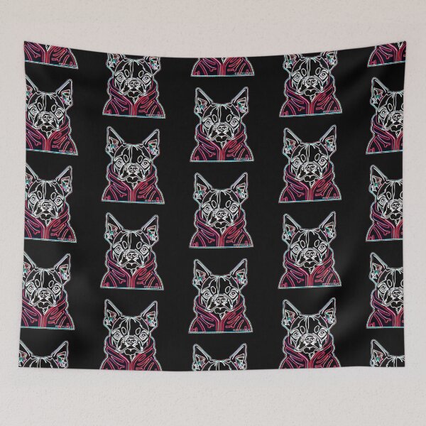 Item preview, Boston Terrier Neon Pop Art designed and sold by FunnehGacha.