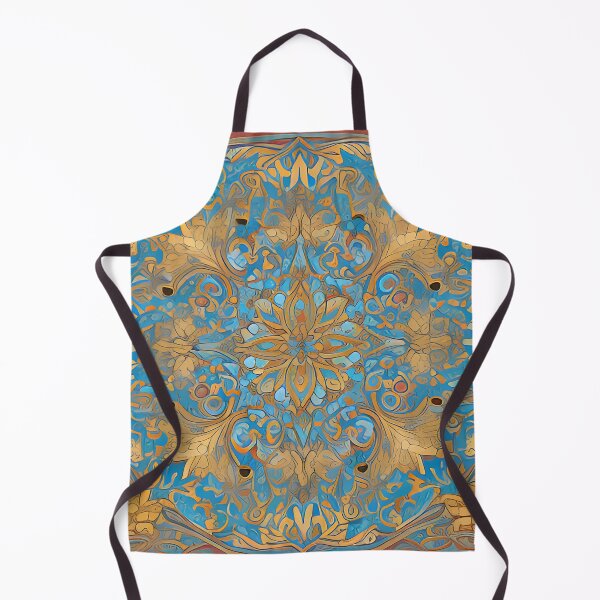 Item preview, Gold and blue paint pattern designed and sold by DRAGONFIASCO.