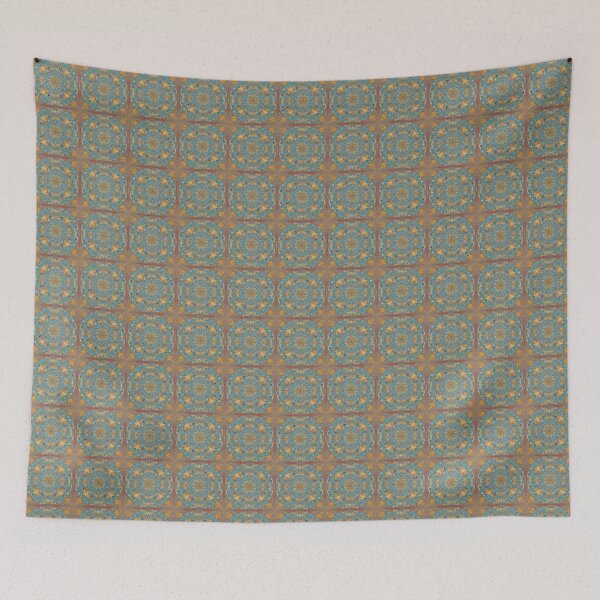 Item preview, Gold and blue paint pattern designed and sold by DRAGONFIASCO.