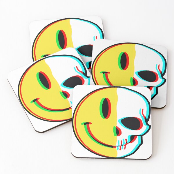Item preview, Smiley Skull 3D Glitch Graphic designed and sold by Season5.