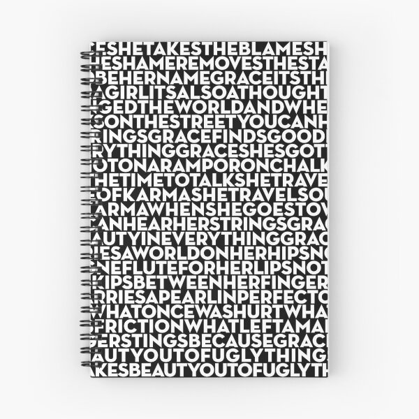 Item preview, Grace - U2 (lyrics) v.12 designed and sold by x1brett.