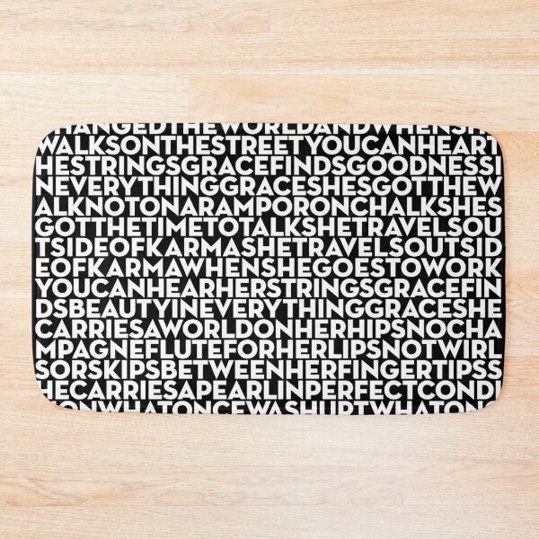 Item preview, Grace - U2 (lyrics) v.12 designed and sold by x1brett.