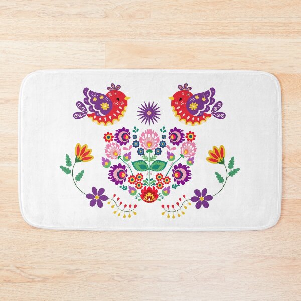 Item preview, Kalocsai folk art flowers and birds Colorful designed and sold by Kormix.
