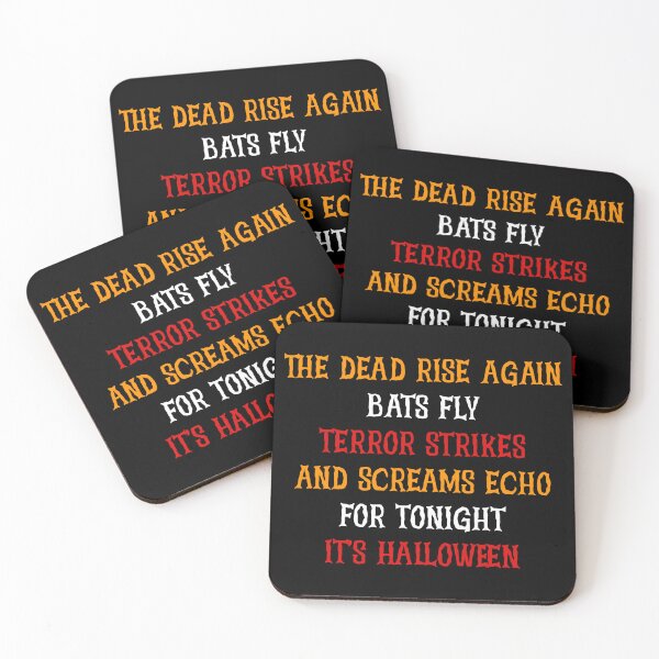 Item preview, The dead rise again bats fly terror strikes and screams echo for tonight it's Halloween, Halloween,  designed and sold by Absent-Visual.
