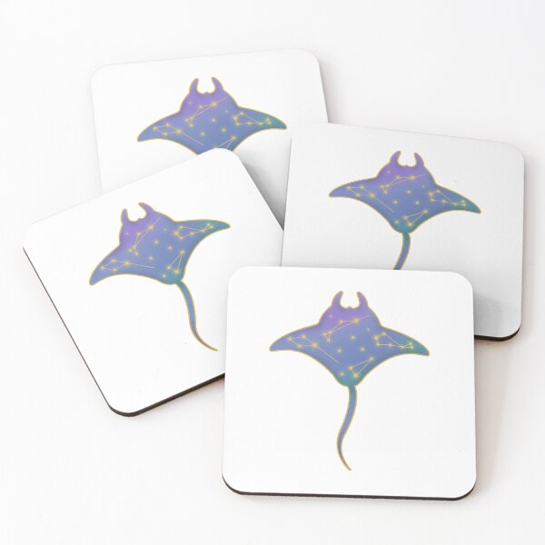Item preview, Manta Ray Star Constellation Watercolor designed and sold by Saltycurrent1.