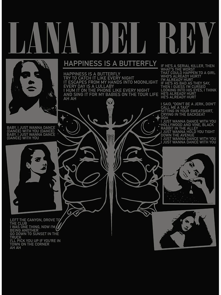 Lana Del Rey Poster, Hollywood Hauntmusic Poster, Indie Pop - Inspire Uplift