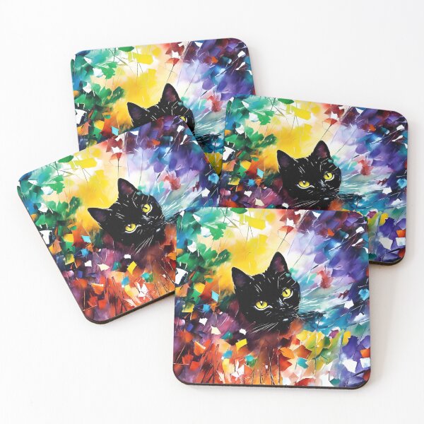 Artikelvorschau, Abstraktes Aquarell der Katze entworfen und verkauft von dcreagraph.