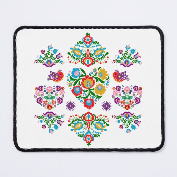 Item preview, Kalocsai folk art colorful flowers and birds designed and sold by Kormix.