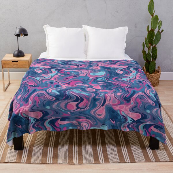 Item preview, Cool Blue and Pink Trippy Haze designed and sold by MuseMavenDesign.