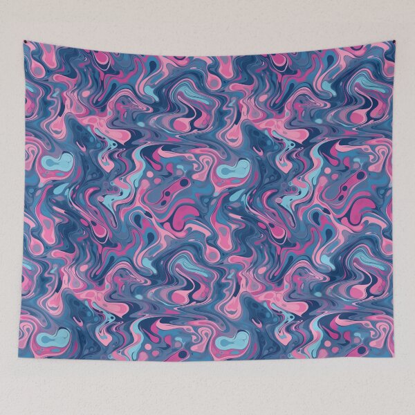 Item preview, Cool Blue and Pink Trippy Haze designed and sold by MuseMavenDesign.