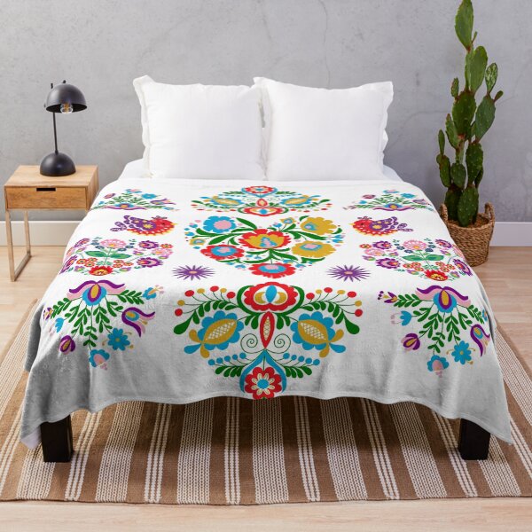 Item preview, Kalocsai folk art colorful flowers and birds designed and sold by Kormix.