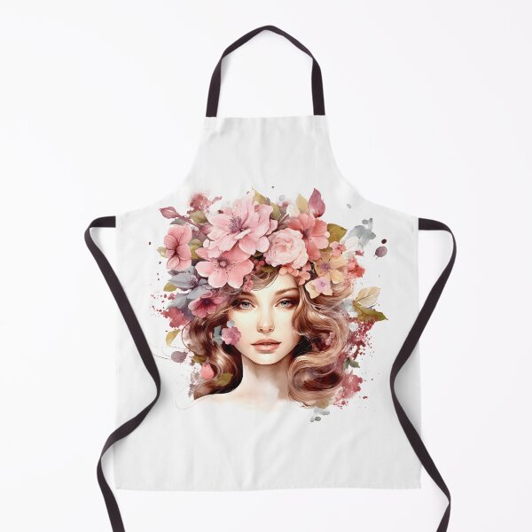 Item preview, Nature spring women with leaves and flowers designed and sold by naatala.