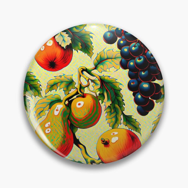 Item preview, Vintage fruit wallpaper designed and sold by MoonsideGallery.