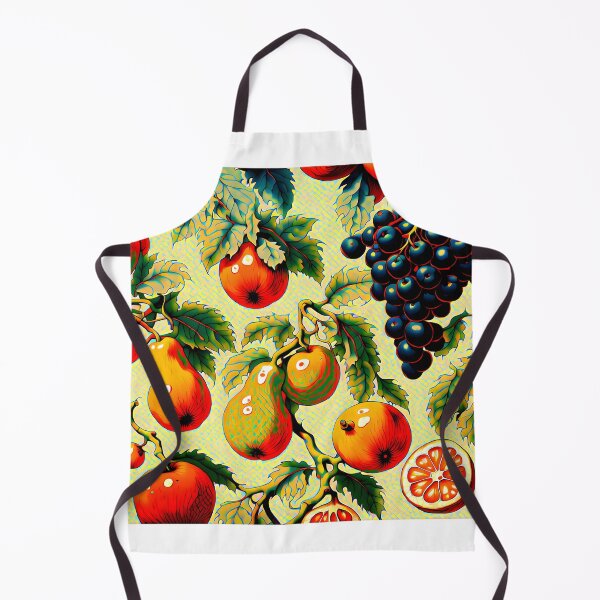 Item preview, Vintage fruit wallpaper designed and sold by MoonsideGallery.