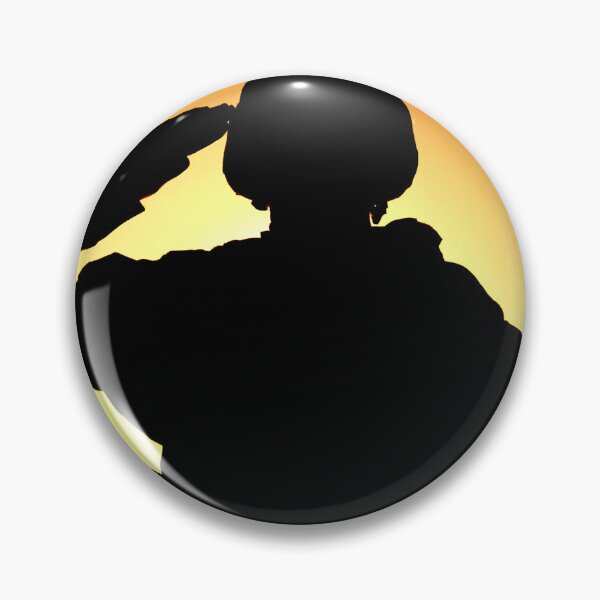 Item preview, Soldier saluting in sunset designed and sold by WartimeTShirts.