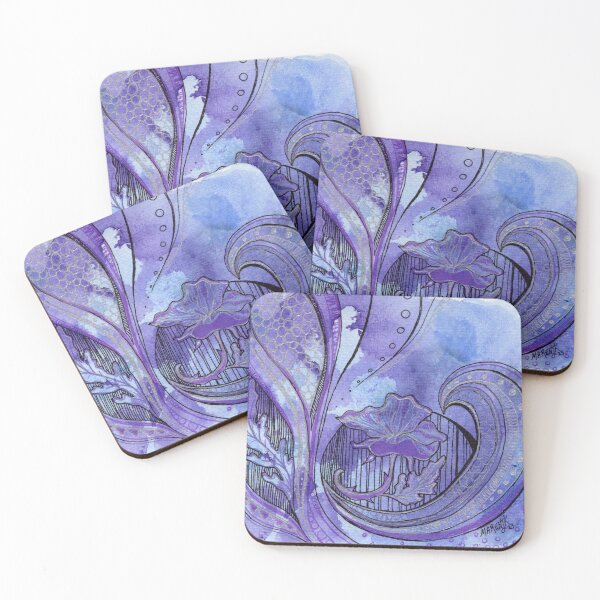 Item preview, Floral Wave Doodle designed and sold by MarenPaintsJoy.