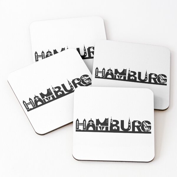 Item preview, Hamburg Skyline with sights designed and sold by Grafikus.