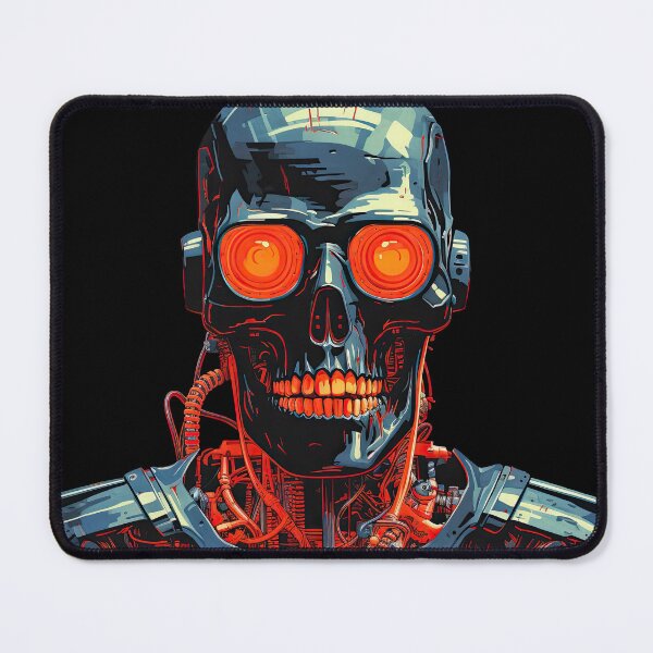 Item preview, Cyborg Robot Scull Halloween Epic SciFi Trance Movie Comic Gamer design designed and sold by MarikoDesignArt.