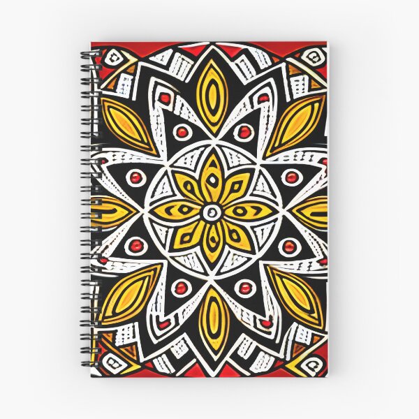 Item preview, Yellow, white and red circular pattern. designed and sold by DRAGONFIASCO.