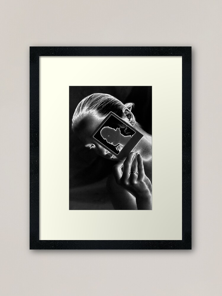 Solarized Polarized, shades of grey Framed Art Print
