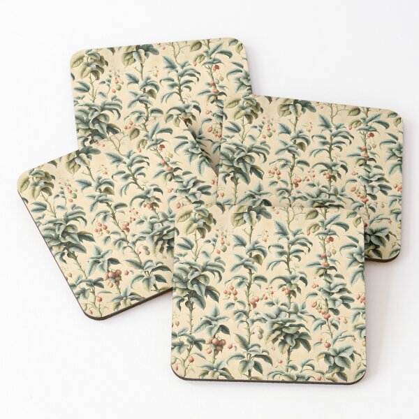 Item preview, Vintage botanical wallpaper designed and sold by MoonsideGallery.