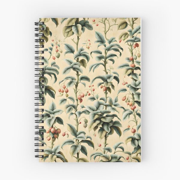 Item preview, Vintage botanical wallpaper designed and sold by MoonsideGallery.