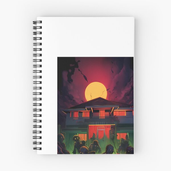 Item preview, a group of zombies in front of a house designed and sold by Dark Fantasy Store.