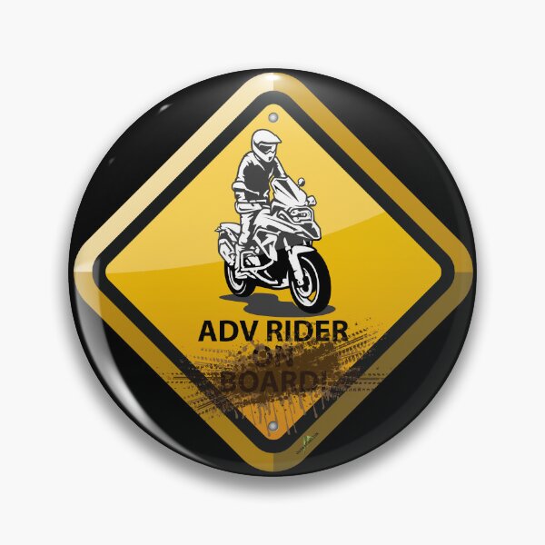 Item preview, Adventure Motorcyclist On Board Sticker T-Shirt 01 designed and sold by OuterShellUK.