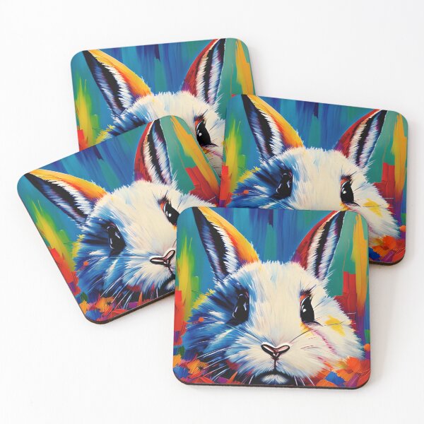 Item preview, White Rabbit Abstract Watercolor designed and sold by dcreagraph.