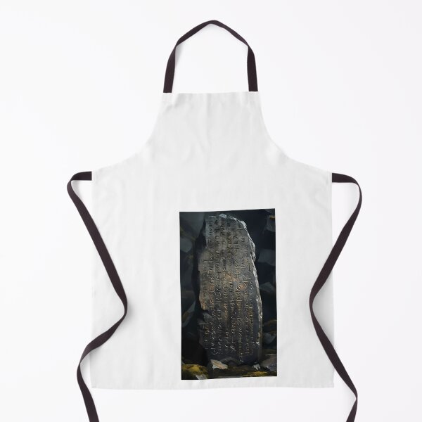 Item preview, a large stone with some writing on it designed and sold by Dark Fantasy Store.