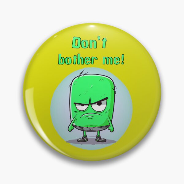 Item preview, Don't bother me yellow background designed and sold by Crazy4Graphics.