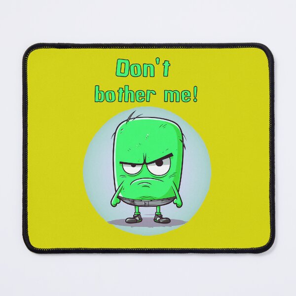 Item preview, Don't bother me yellow background designed and sold by Crazy4Graphics.