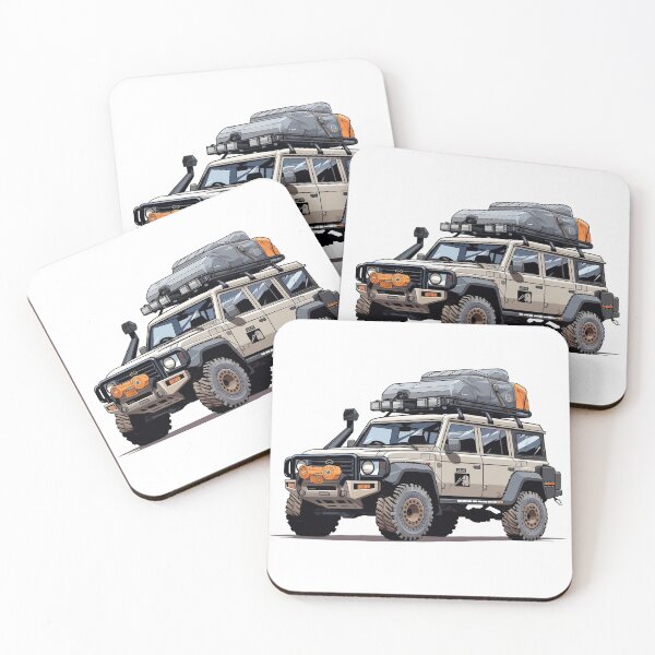 Item preview, Stone Beige Camping Rig 4x4 Vehicle - Digital Art - Outdoor Sticker Series 1 | WanderUpNorthCo. designed and sold by WanderUpNorth.
