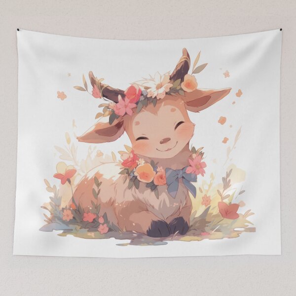 Item preview, Joyful Jumper: The Gleeful Goat designed and sold by KaleidoKiosk.