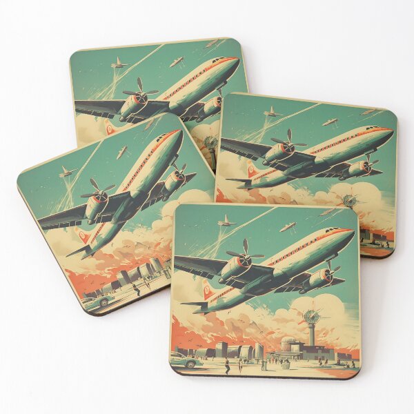 Item preview, Airplane Taking Flight Vintage Poster designed and sold by dcrc.