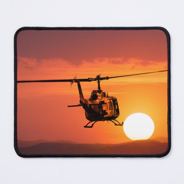 Item preview, U.S Military helicopter UH-1 in the sunset - Vietnam war designed and sold by WartimeTShirts.