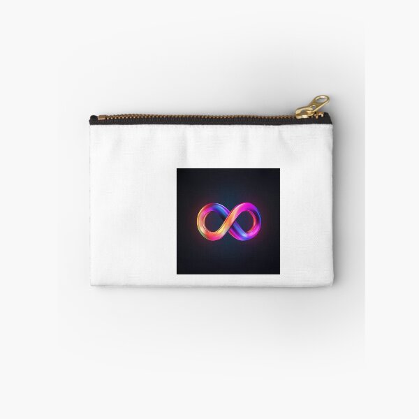Item preview, a neon colored infinite sign on a black background designed and sold by Dark Fantasy Store.