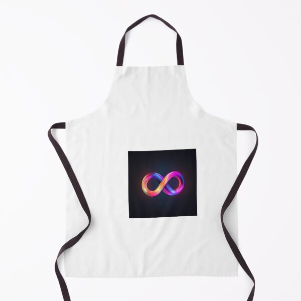Item preview, a neon colored infinite sign on a black background designed and sold by Dark Fantasy Store.