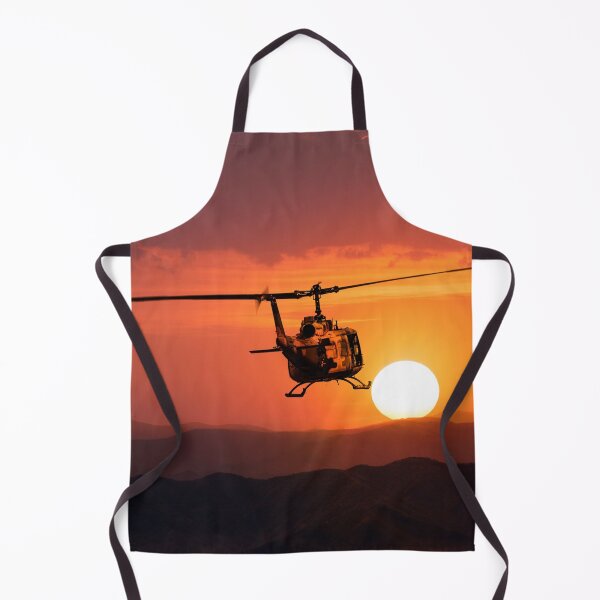 Item preview, U.S Military helicopter UH-1 in the sunset - Vietnam war designed and sold by WartimeTShirts.